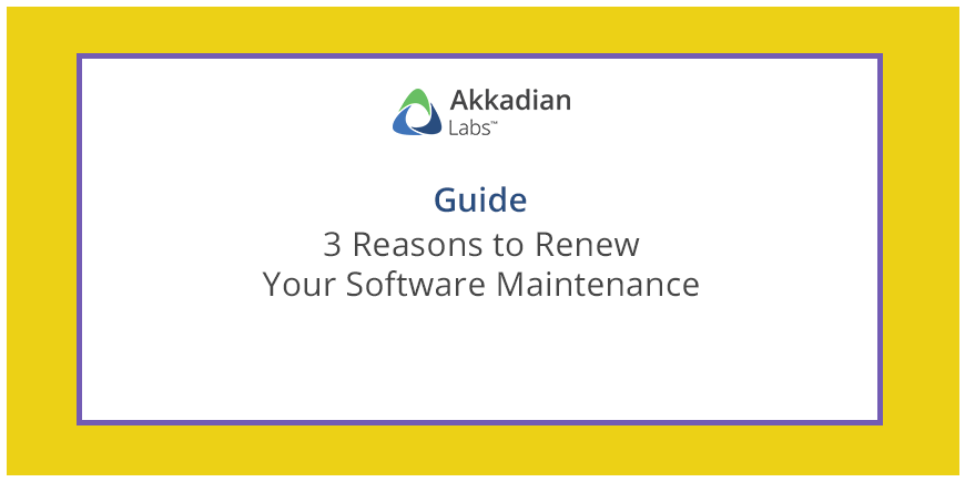 renew software maintenance