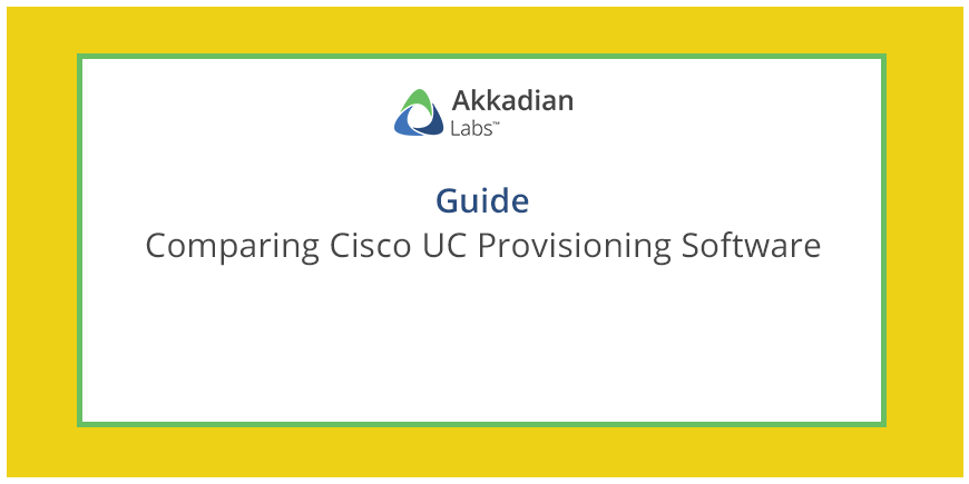 Comparing Cisco UC Provisioning Software