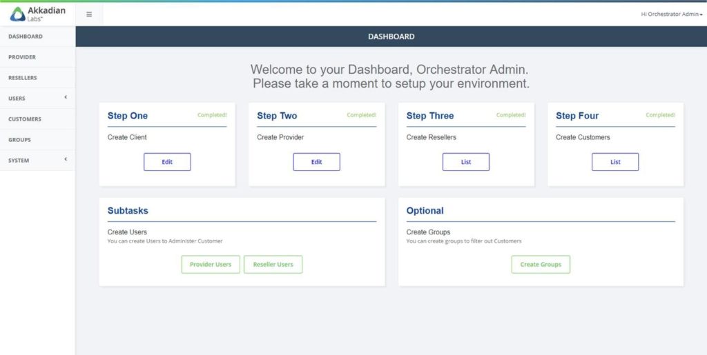 MSP HCS Orchestrator Admin