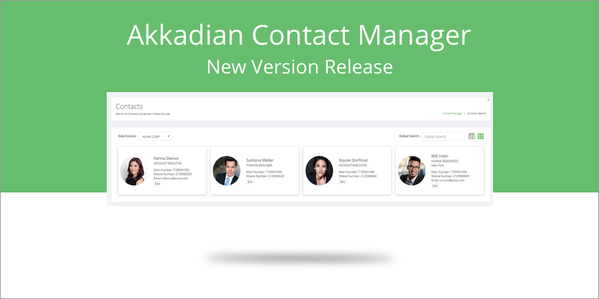 Akkadian Contact Manager Version 4.1.0 Release