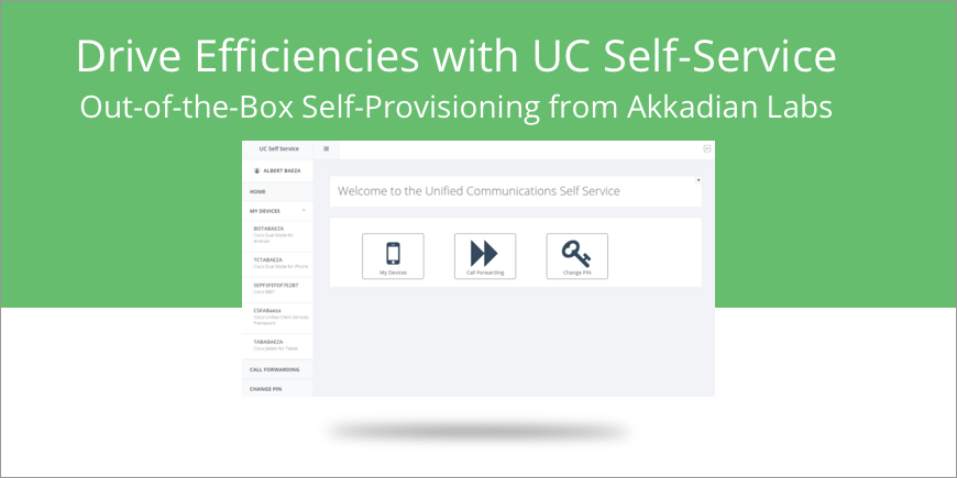 Drive Efficiencies with UC Self-Service